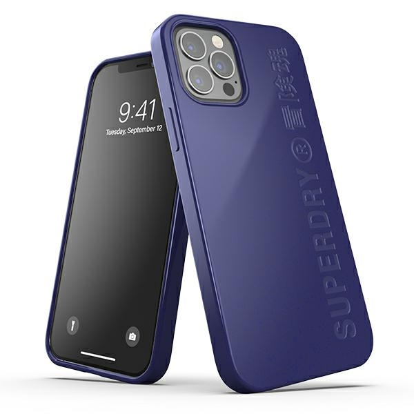 SuperDry Snap iPhone 12/12 Pro Compostab le navy blue / navy 42627