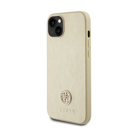 Guess GUHCP15MPS4DGPD iPhone 15 Plus 6.7&quot; gold/gold hardcase Strass Metal Logo