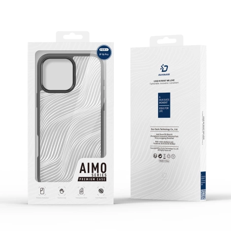 Dux Ducis Aimo Hülle für iPhone 16 Pro – Schwarz