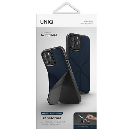 Uniq case Transforma iPhone 14 Pro Max 6.7" Magclick Charging blue/electric blue