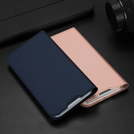 Dux Ducis Skin Pro Holster Flip Cover für iPhone 14 Max blau