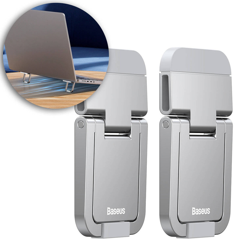 Baseus universal-Laptop-Füße (2 Stück) silber (LUZC000012)