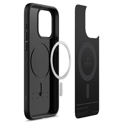 Case APPLE IPHONE 15 PRO Caselogy Parallax Mag MagSafe Matte black
