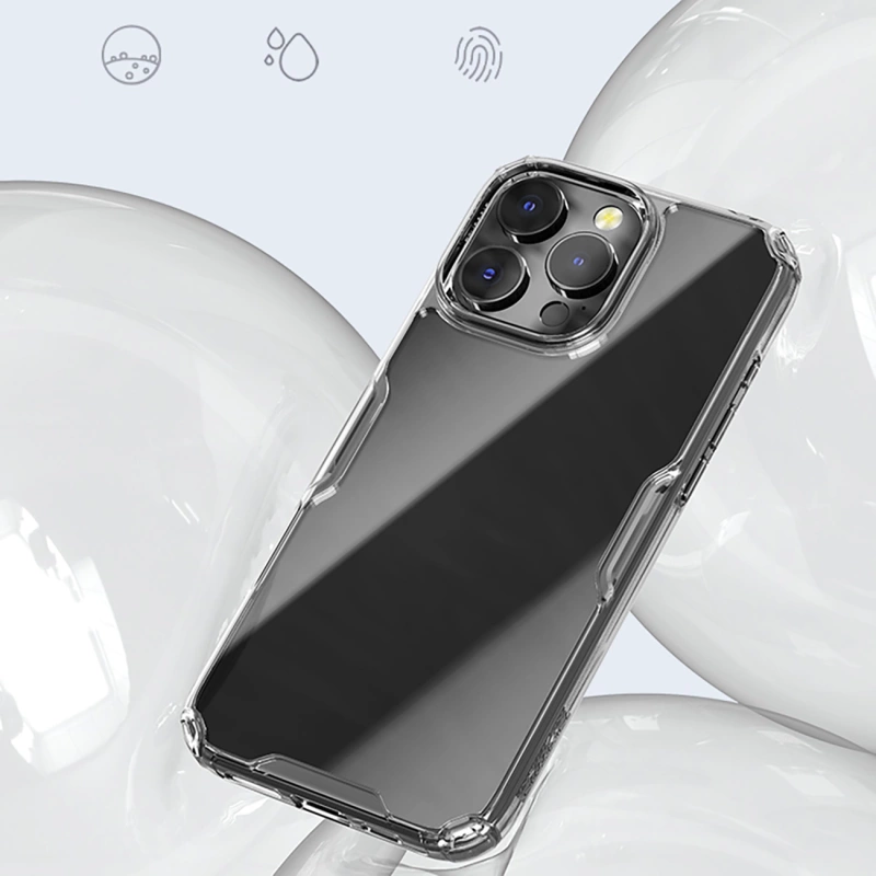 Etui Nillkin Nature Pro Case na iPhone 16 Pro - przezroczysto-białe