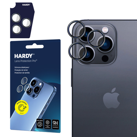 Apple iPhone 15 Pro Max - HARDY Lens Protection Pro Black