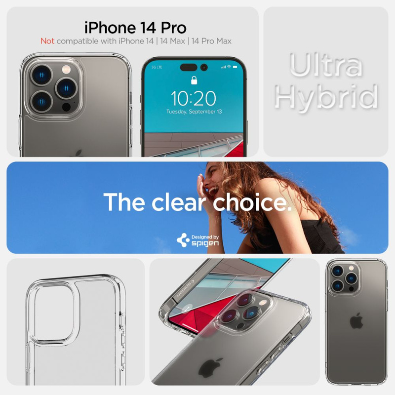 Spigen ULTRA HYBRID IPHONE 14 PRO FROST KLAR
