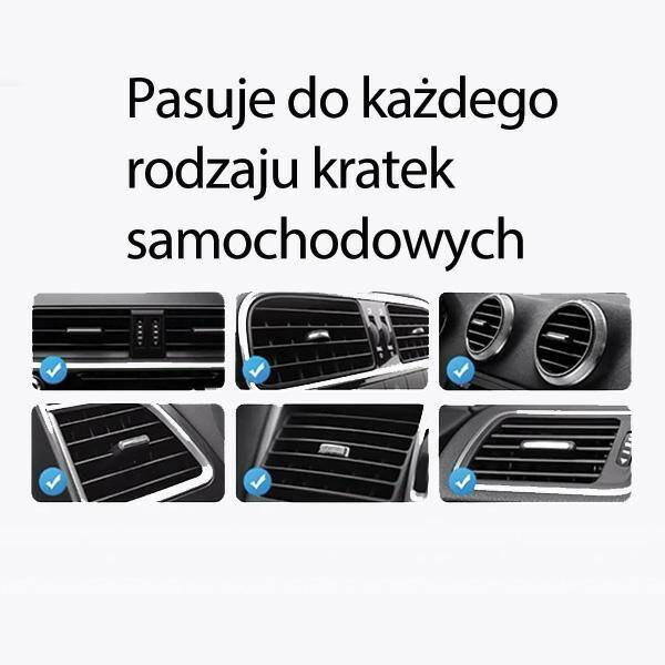 Uchwyt z Ładowaniem Indukcyjnym 15W do Kratki Nawiewu USAMS US-CD222 CD222ZJ01 czarny