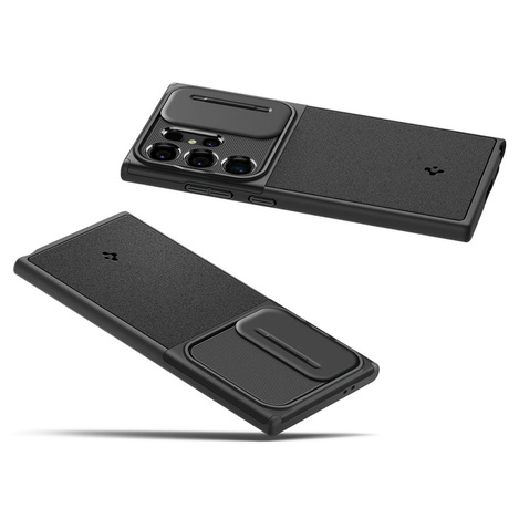 Spigen Optik Armor Hülle für Samsung Galaxy S24 Ultra – Schwarz