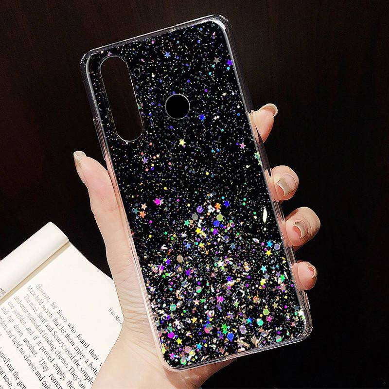 Case IPHONE 14 Sequins Glue Glitter Case black