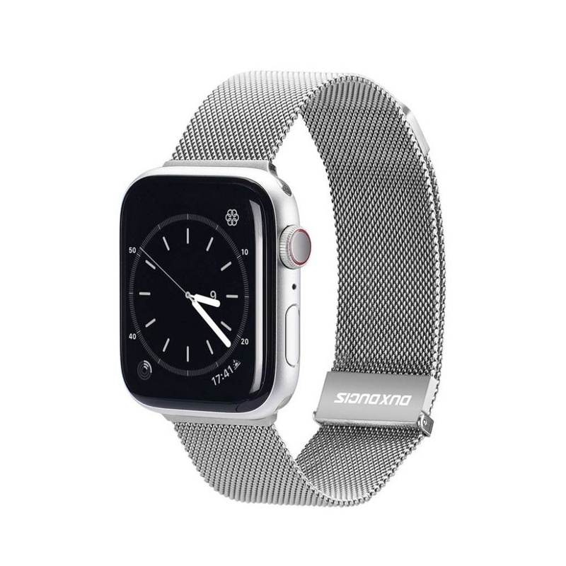 Strap for APPLE WATCH 38 / 40 / 41 MM Dux Ducis Strap Milanese silver