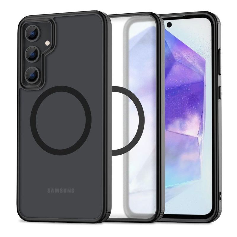 Etui SAMSUNG GALAXY A55 5G Tech-Protect Magmat MagSafe Matte czarne