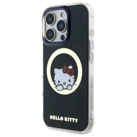 Original Case IPHONE 16 PRO MAX Hello Kitty Hardcase IML Sweet Kitty MagSafe (HKHMP16XHSWKK) black