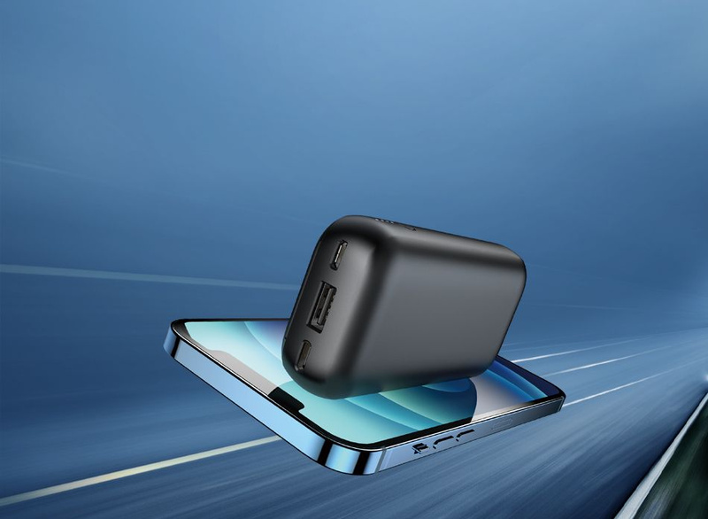 Bateria zewnętrzna (Powerbank) VEGER S10 - 10 000mAh LCD Quick Charge PD 20W czarny (W1135)