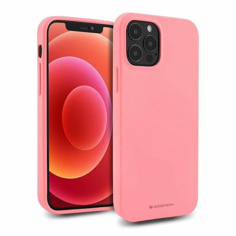 Schutzhülle IPHONE 14 PLUS Mattes Silikon Mercury Soft Jelly hell-pink