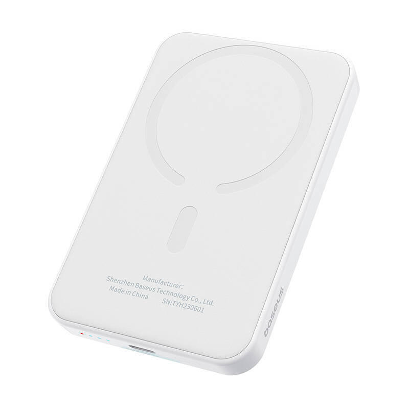 Magnetyczny mini powerbank Baseus 5000mAh 20W (biały)