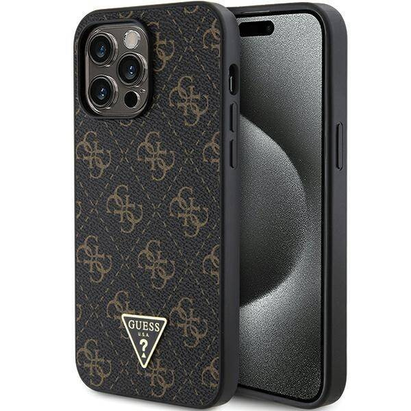 Oryginalne Etui GUESS hardcase 4G Triangle Metal Logo GUHCP14XPG4GPK do Iphone 14 Pro Max czarny