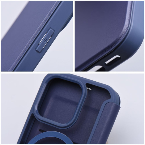Kabura SMART MAG kompatybilna z MagSafe do IPHONE 15 Pro Max niebieska