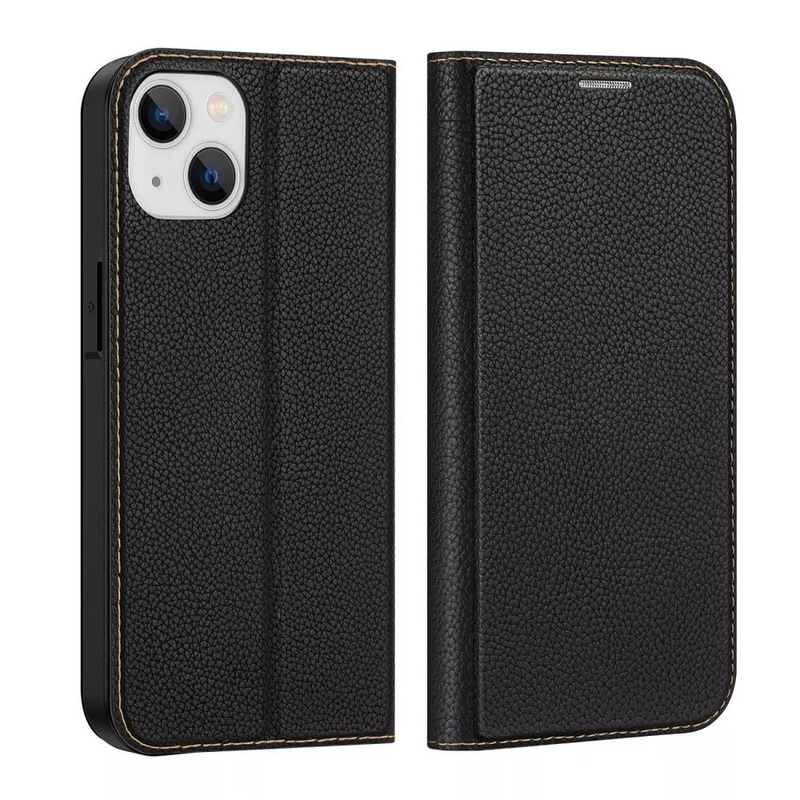 Dux Ducis Skin X2 Hülle für iPhone 14 Plus Hülle mit Magnetklappe schwarz