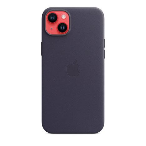 Apple Leather Case - Skórzane etui z MagSafe do iPhone 14 Plus (atramentowy)