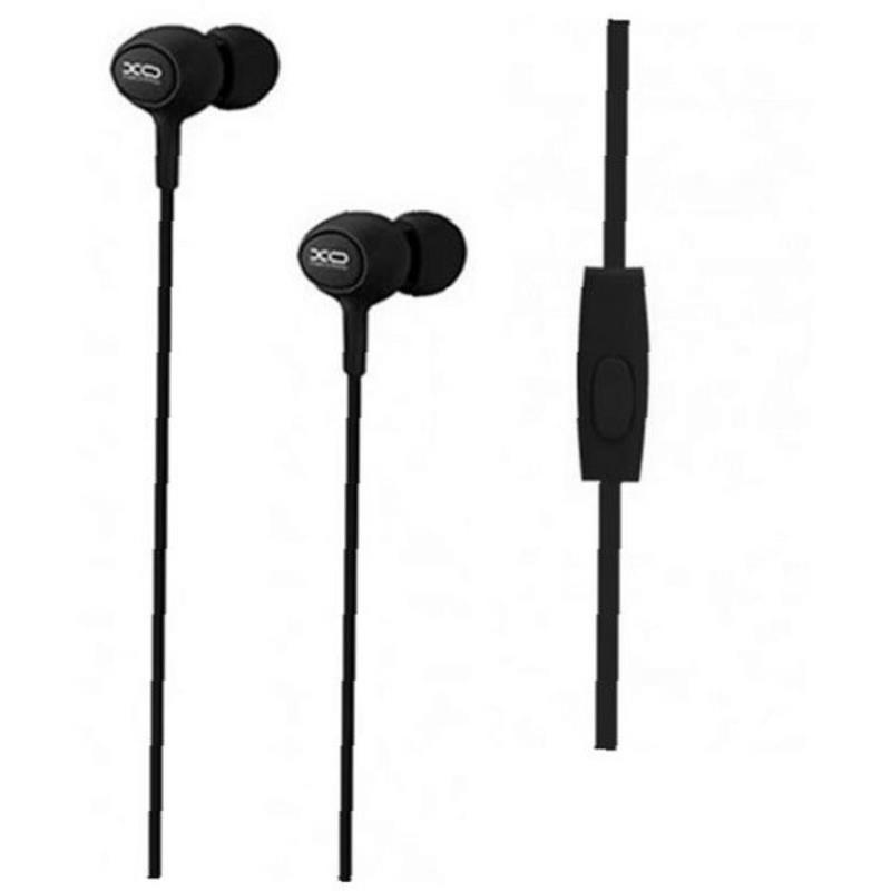 XO słuchawki przewodowe S6 jack 3,5mm dokanałowe czarne