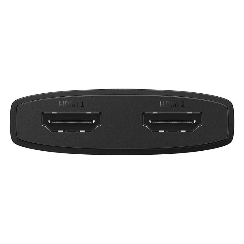 Baseus AirJoy 2in1 4K 60Hz bi-directional HDMI adapter with built-in 1m cable - black