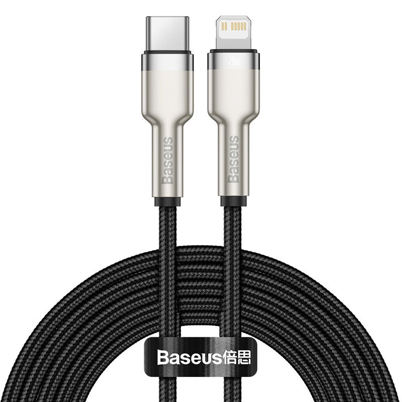 Baseus Cafule Series Metal Data Cable Type-C to iP PD 20W 2m Black