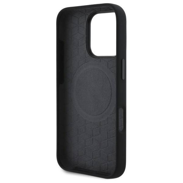 Original Case IPHONE 16 PRO MAX BMW Hardcase M Silicone Printed Ring MagSafe (BMHMP16X23SROK) black
