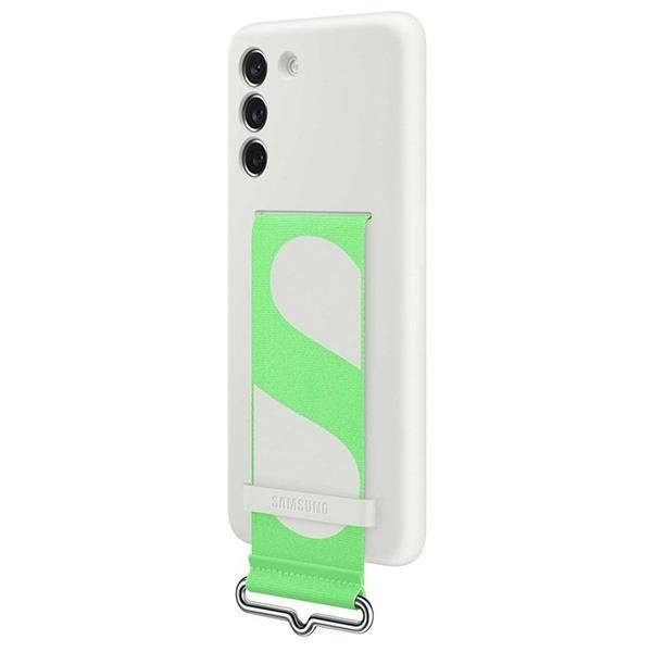 Samsung Strap Silicone Cover etui pokrowiec do Samsung Galaxy S21 FE biały (EF-GG990TWE)