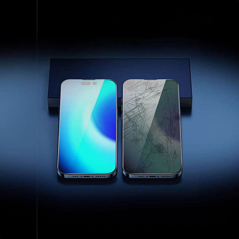 Baseus Privacy Tempered Glass for iPhone 14 Pro Full Screen 0.4mm Privacy Filter Anti Spy + Mounting Kit