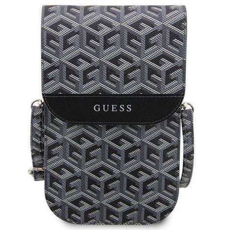 Guess Handtasche GUWBHGCFSEK schwarz/schwarz GCube Stripe