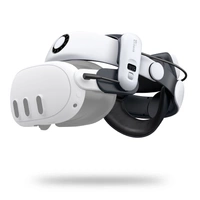 BoboVR S3 Pro Zugentlastungsband für Meta Quest 3 VR-Brille + externer Akku B100 – Weiß und Schwarz