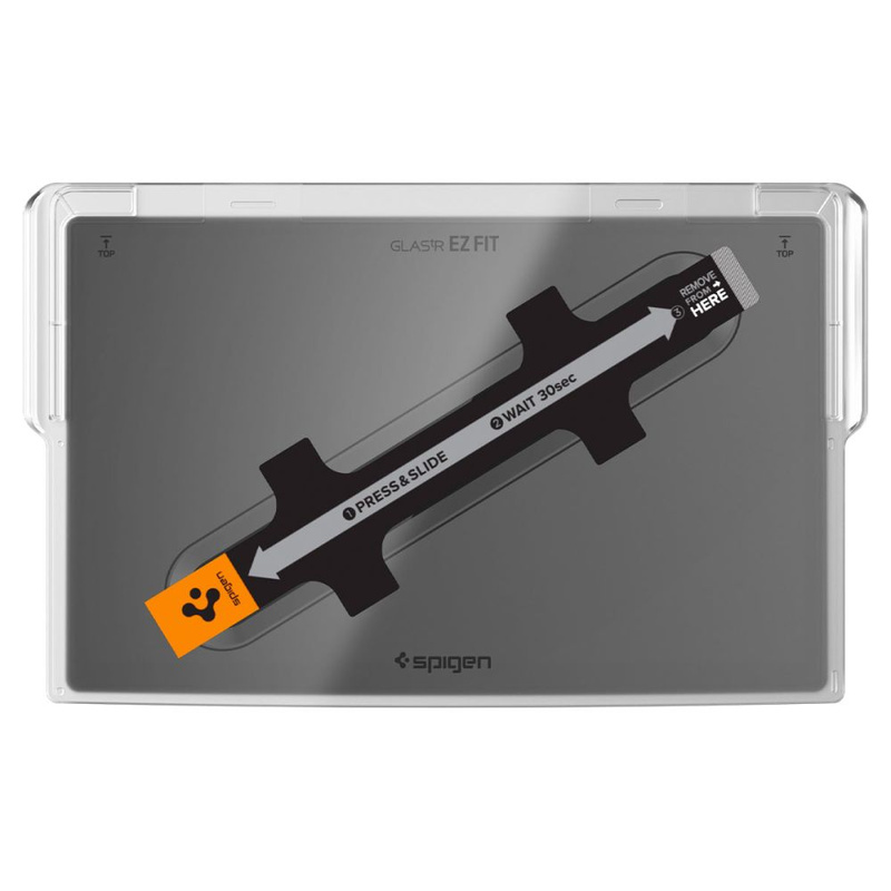GEHÄRTETES GLAS Spigen GLASS FC &quot;EZ FIT&quot; TESLA MODELL X 2022 / MODELL S 2021 SCHWARZ