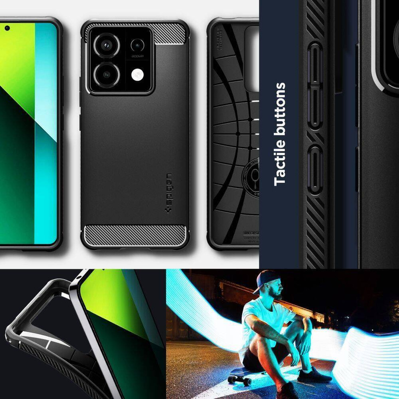 Etui XIAOMI REDMI NOTE 13 PRO 5G / POCO X6 5G Spigen Rugged Armor Matte czarne