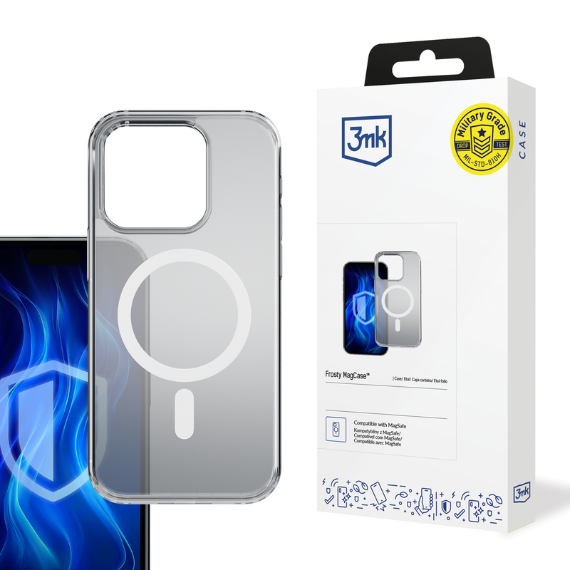 3MK Frosty MagCase iPhone 15 Pro biały/white