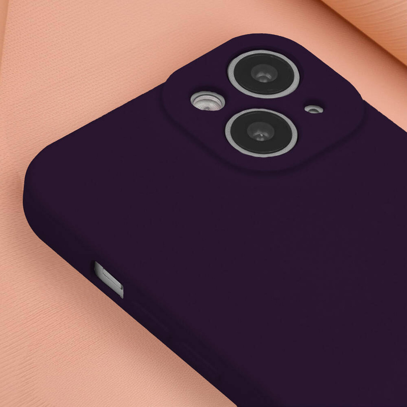 Nakładka Silicon do iPhone 16 6,1&quot; śliwkowa
