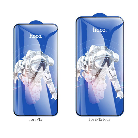 HOCO szkło hartowane HD 5D Guardian shield (SET 10in1) - do iPhone 15 Plus czarny (G14)