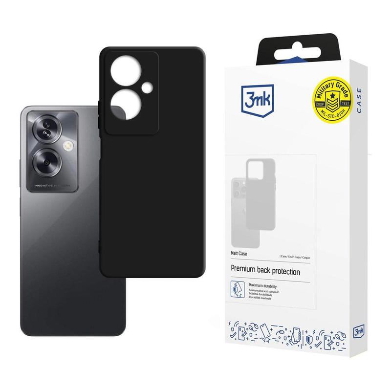 3MK Matt Case Oppo A79 5G czarny/black