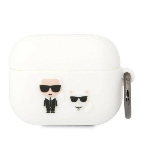 Karl Lagerfeld Silicone Karl & Choupette - Etui AirPods Pro (biały)
