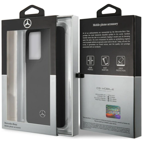 Mercedes MEHCS21LSILBK S21 Ultra G998 czarny/black hardcase Silicone Line