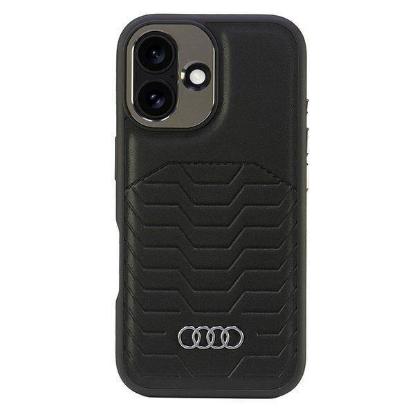 Audi nakładka Synthetic Leather MagSafe do iPhone 16 6.1" czarna