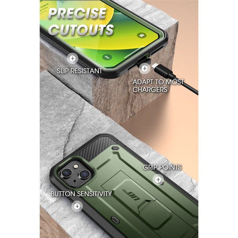 Supcase Unicorn Beetle Pro etui do iPhone 14 Plus zielony
