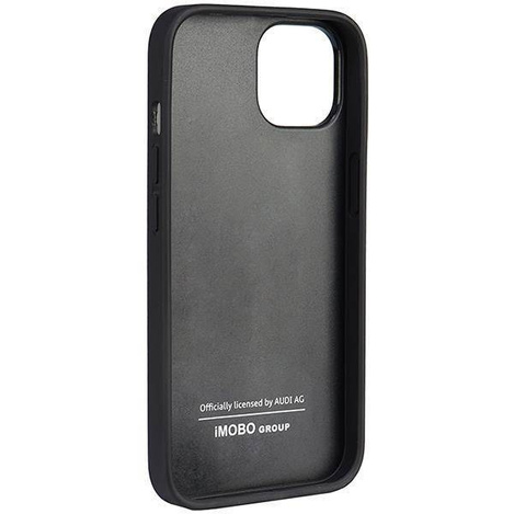 Audi Echtleder iPhone 14 6,1" schwarz/schwarz Hardcase AU-TPUPPCIP14-Q8/D1-BK