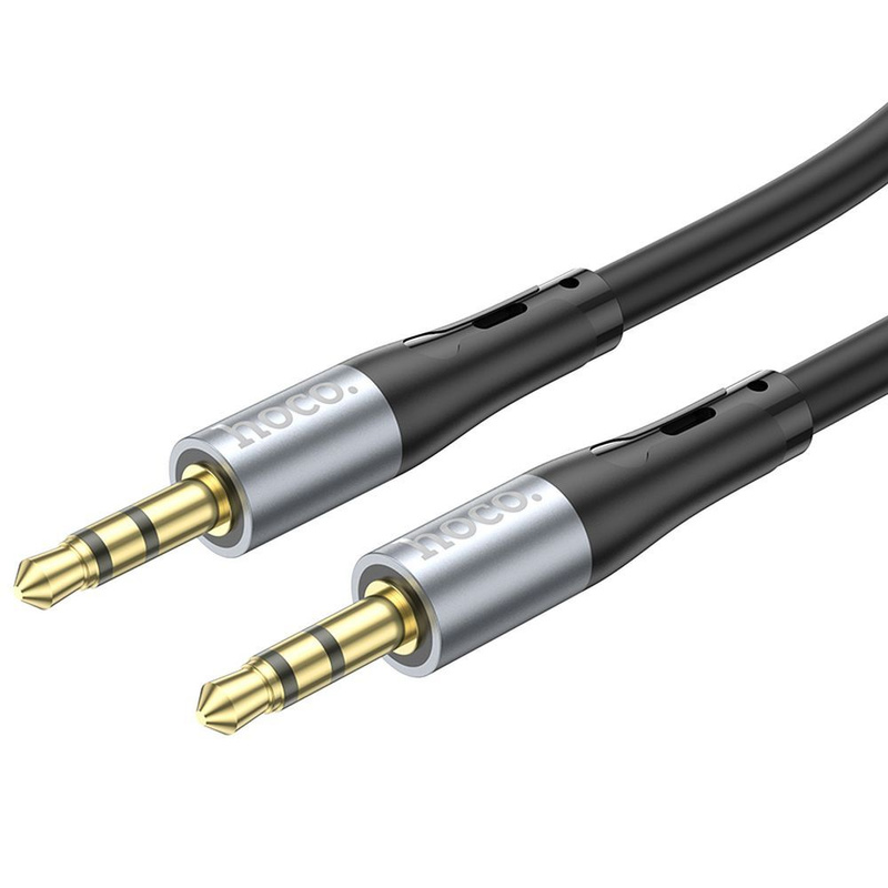 HOCO kabel AUX Jack 3,5 mm (męski) do Jack 3,5 mm (męski) UPA22 1 m czarny