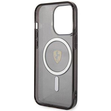Ferrari FEHMP14XURKK iPhone 14 Pro Max 6.7" black/black hardcase Translucent Magsafe