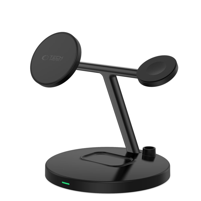 TECH-PROTECT ŁAD IND QI15W-A35 3IN1 MAGNETIC MAGSAFE BLACK