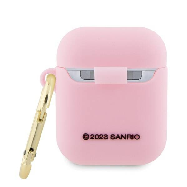 Hello Kitty Silikon 3D Kitty Head Hülle für AirPods 1/2 – Rosa