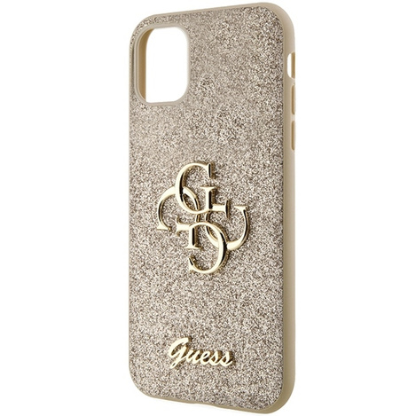 Oryginalne Etui IPHONE 11 / XR Guess Hardcase Glitter Script Big 4G