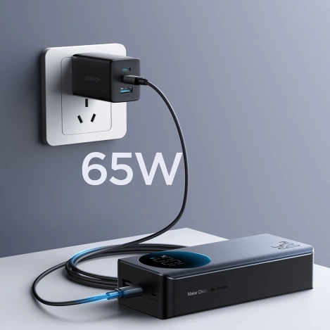 Joyroom 30000 mAh 65 W Powerbank mit Digitalanzeige (JR-PBF05) – Schwarz