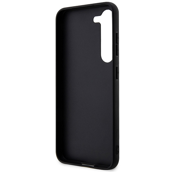 Oryginalne Etui GUESS Hardcase GUHCS24S4GMGGR do Samsung S24 (Leather 4G Metal Logo / czarny)