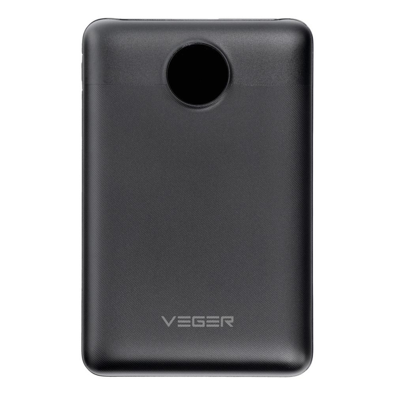 Bateria zewnętrzna (Powerbank) VEGER S11 - 10 000mAh LCD Quick Charge PD 22,5W czarny (W1140)